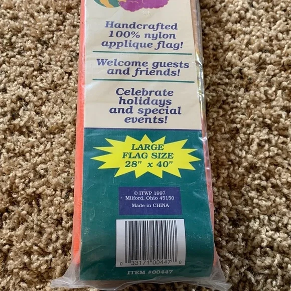 AUTUMN/FLAG CORNUCOPIA FLAG - Picture 3 of 5